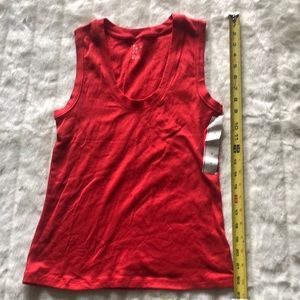 A new day red/orange cotton Tank Top medium